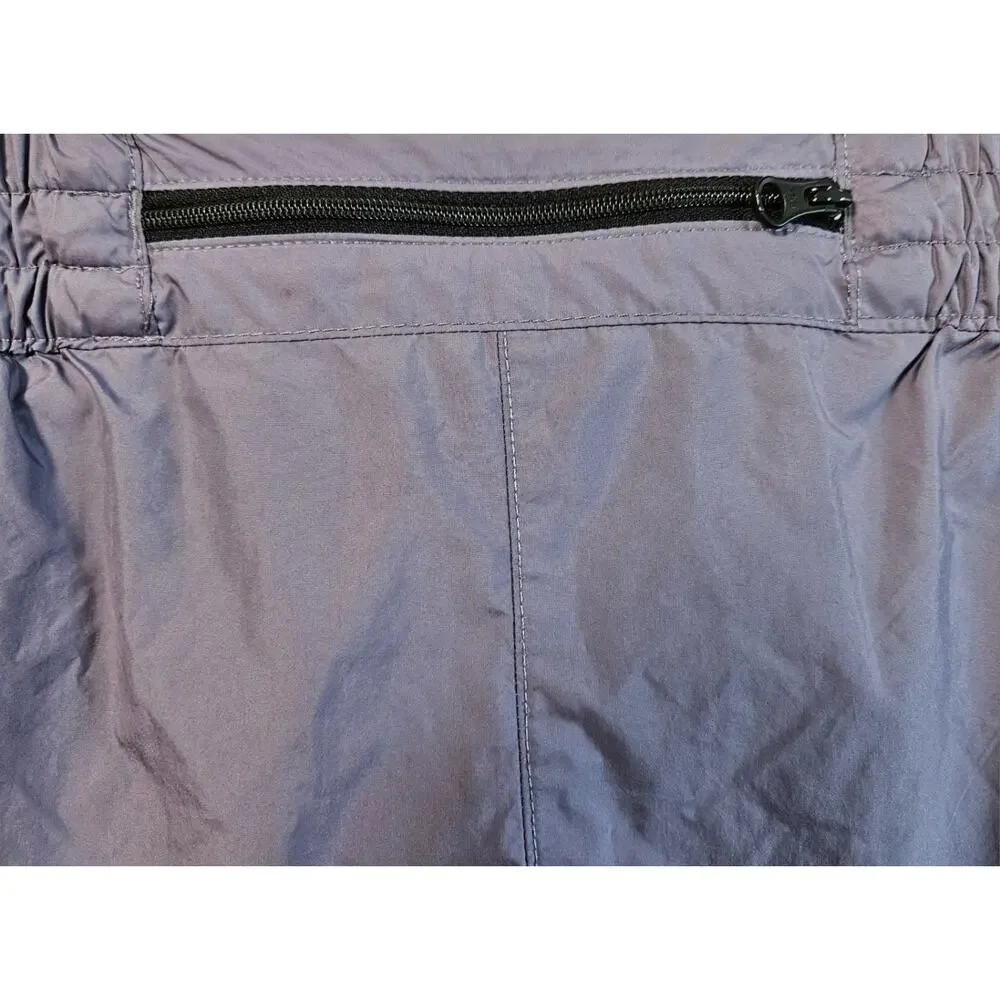 THE NORTH FACE Women's M Limitless Run Shorts Purple Zip Pocket Liner Brief